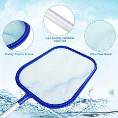 5 Section Aluminum Pool Cleaning Kit Skimmer & Brush for Hot Tubs Ponds Spas