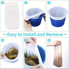 Pool Skimmer Socks Ultra Fine Mesh Filter Net - for Baskets