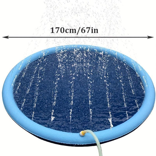 Non-slip Anti-splash Mat for Dogs Water Spray Pool