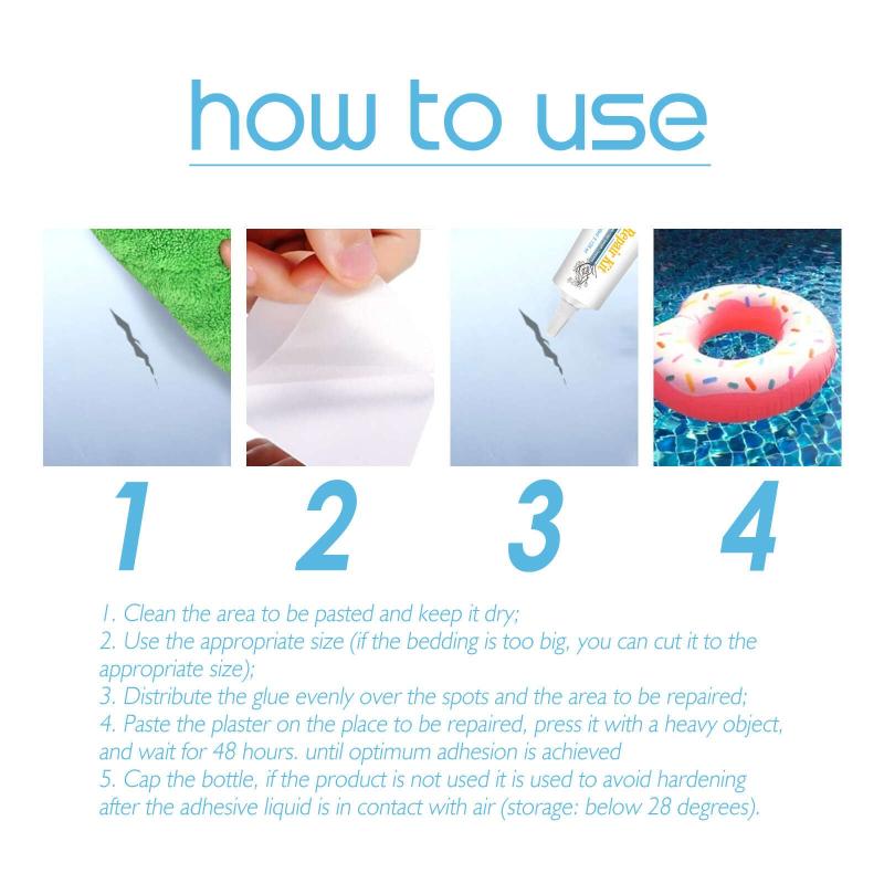 3pcs Pool Repair Kit Transparent Bonding Repair Subsidy