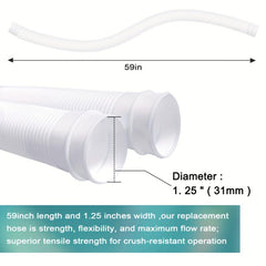 Replacement Swimming Pool Hose - 150 X 3.2 cm