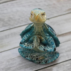 Sea Turtle Meditation Figurine - Yoga Sea Turtle Garden Decor