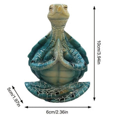 Sea Turtle Meditation Figurine - Yoga Sea Turtle Garden Decor