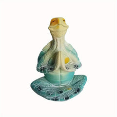 Sea Turtle Meditation Figurine - Yoga Sea Turtle Garden Decor