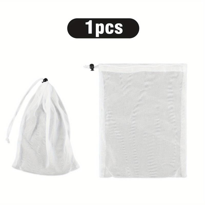 8pcs Pool Vacuum Filter Bags Fine Mesh Bags Reusable Fine Sewn Mesh Filter Bags