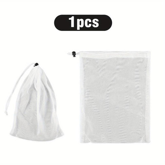 8pcs Pool Vacuum Filter Bags Fine Mesh Bags Reusable Fine Sewn Mesh Filter Bags