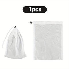 8pcs Pool Vacuum Filter Bags Fine Mesh Bags Reusable Fine Sewn Mesh Filter Bags
