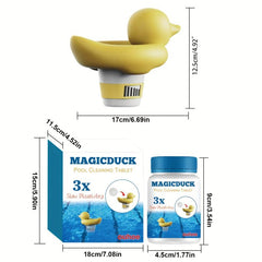 200g Pool Cleaning Tablets Set - Chlorine Disinfecting Effervescent Foam