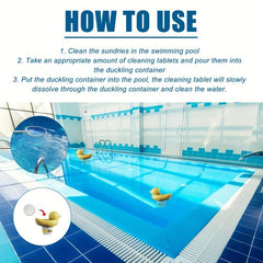 200g Pool Cleaning Tablets Set - Chlorine Disinfecting Effervescent Foam