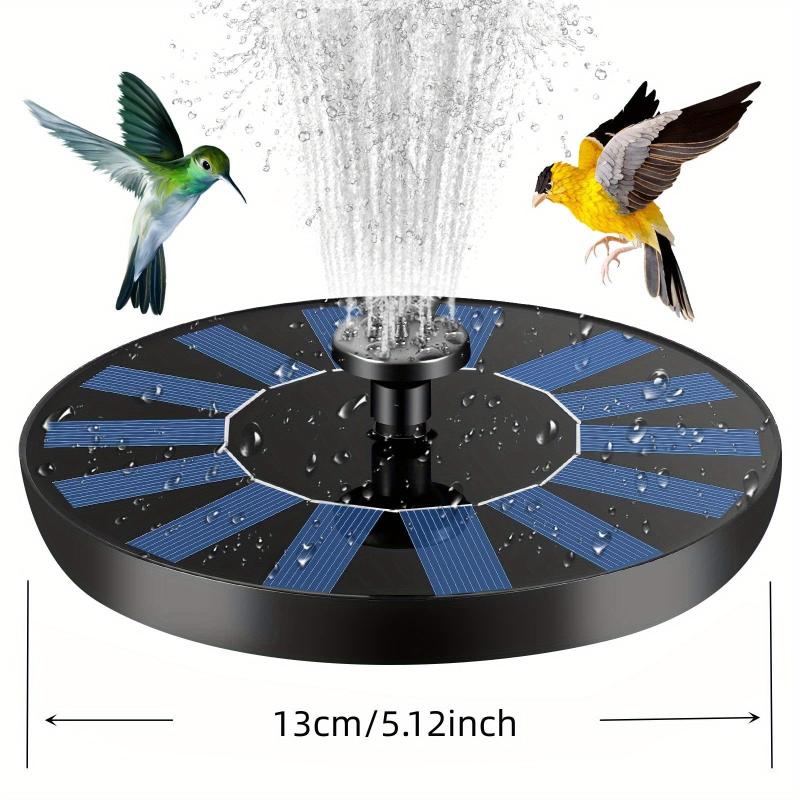 Solar Fountain Pump With 6 Nozzles - For Bird Bath Ponds Garden