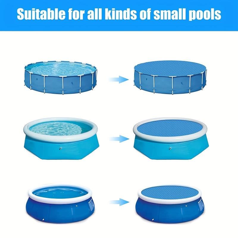 Solar Pool Cover 10ft Round Heat Retaining Blanket In/above Ground Pools