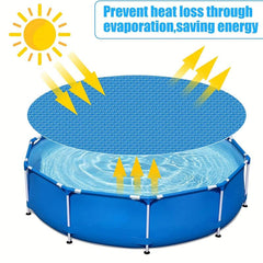 Solar Pool Cover 10ft Round Heat Retaining Blanket In/above Ground Pools