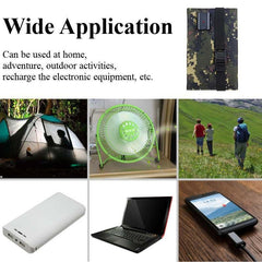 Foldable Solar Panel 5V 20W USB Charge Outdoor Waterproof Camping