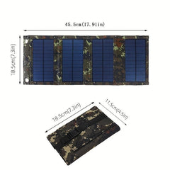 Foldable Solar Panel 5V 20W USB Charge Outdoor Waterproof Camping