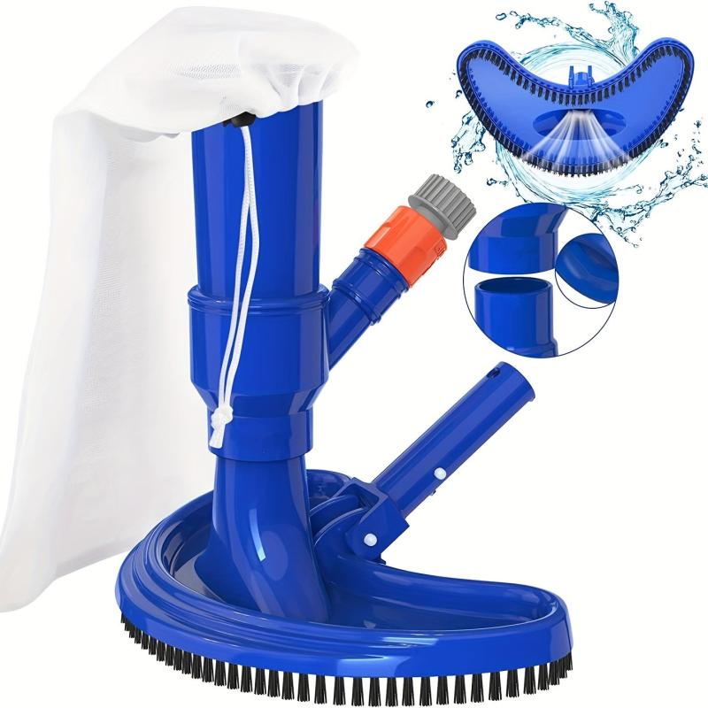 Portable Pool Vacuum Jet Underwater Cleaner w/ Brush Bag Handheld