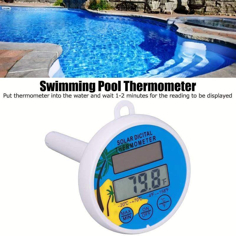 Floating Pool Thermometer Solar Powered Digital Easy Read