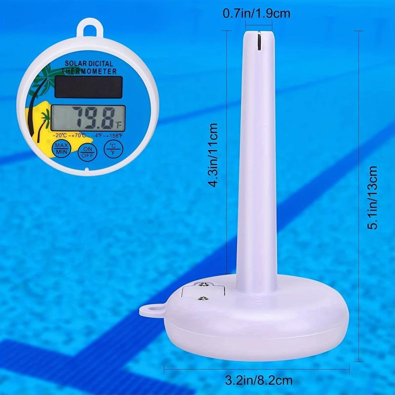 Floating Pool Thermometer Solar Powered Digital Easy Read