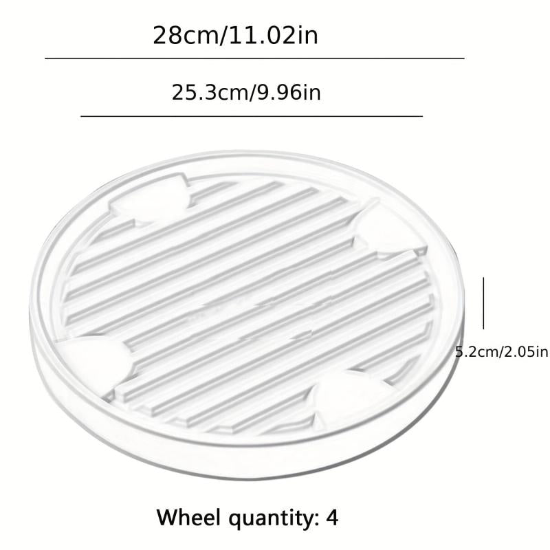 Plant Caddy Hidden Wheels Movable Plant Stand Pot Saucer