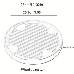 Plant Caddy Hidden Wheels Movable Plant Stand Pot Saucer