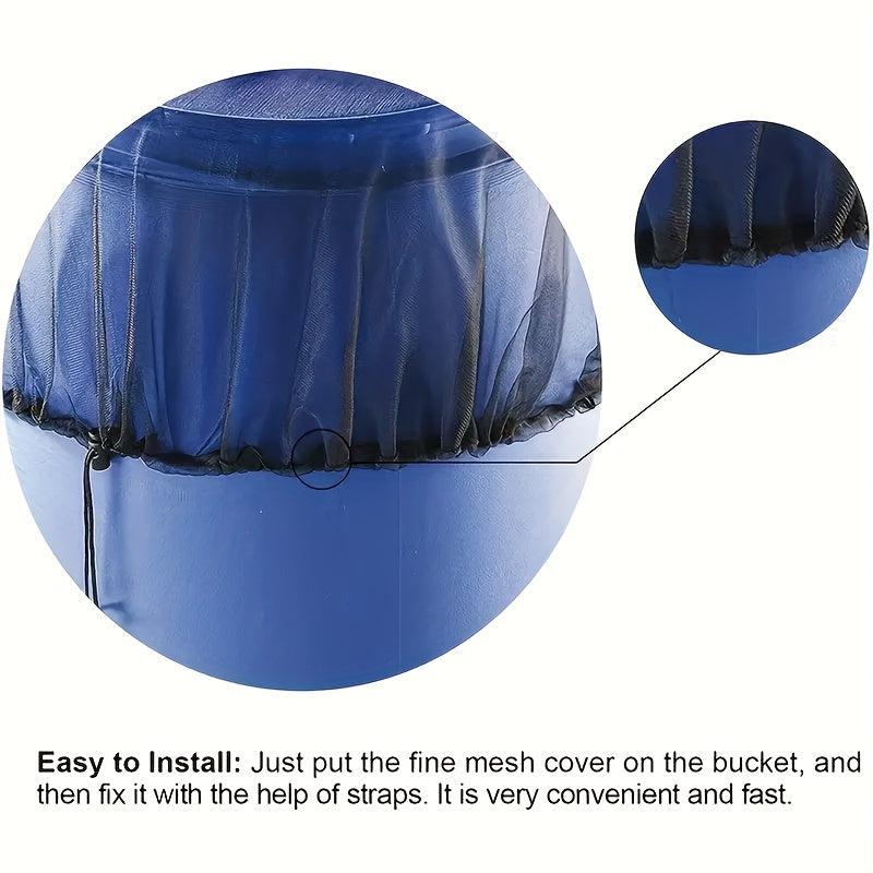 1pc Garden Bucket Mesh Cover Anti Drop Leaf Filter Mesh