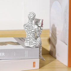 Woman Reading Pulp Mold Resin Furnishing Articles