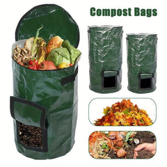 2pcs Reusable Compost Bin Bag for Garden Yard Waste