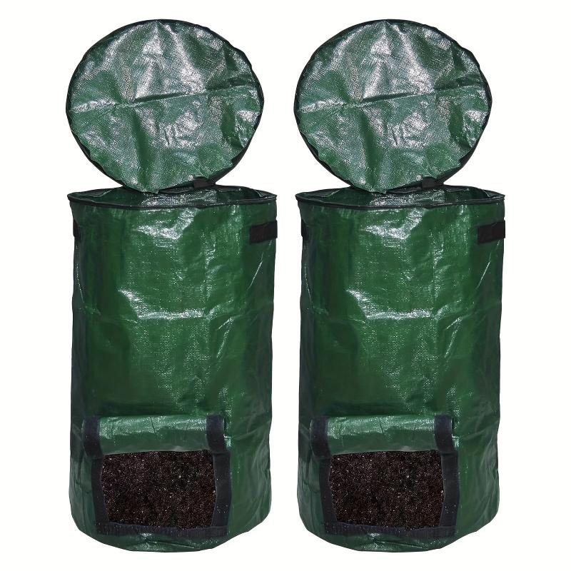 2pcs Reusable Compost Bin Bag for Garden Yard Waste