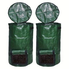 2pcs Reusable Compost Bin Bag for Garden Yard Waste