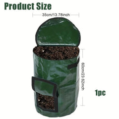 2pcs Reusable Compost Bin Bag for Garden Yard Waste