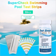 50pcs 6 Way Spa Test Strips For Hot Tub