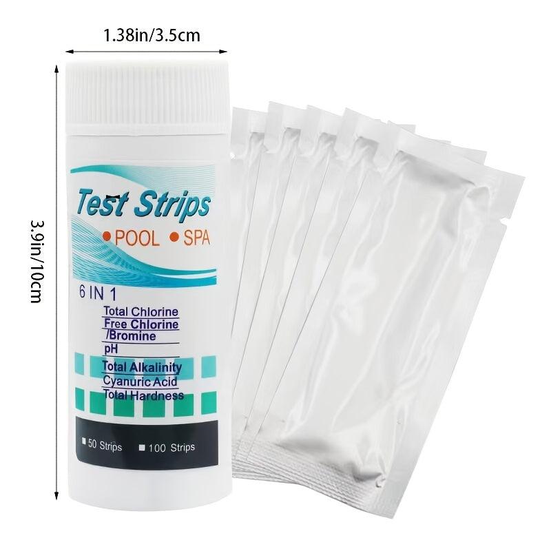 50pcs 6 Way Spa Test Strips For Hot Tub