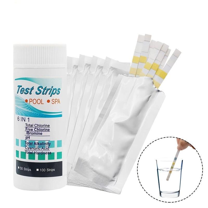 50pcs 6 Way Spa Test Strips For Hot Tub