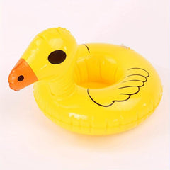 Cartoon Inflatable Coaster Party Pool Floating Holder Bath Toy