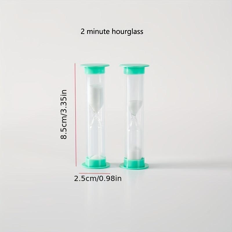 Cartoon Hourglass Timer 1-2 Minutes Anti-fall Learning Creative Ornaments