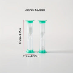 Cartoon Hourglass Timer 1-2 Minutes Anti-fall Learning Creative Ornaments