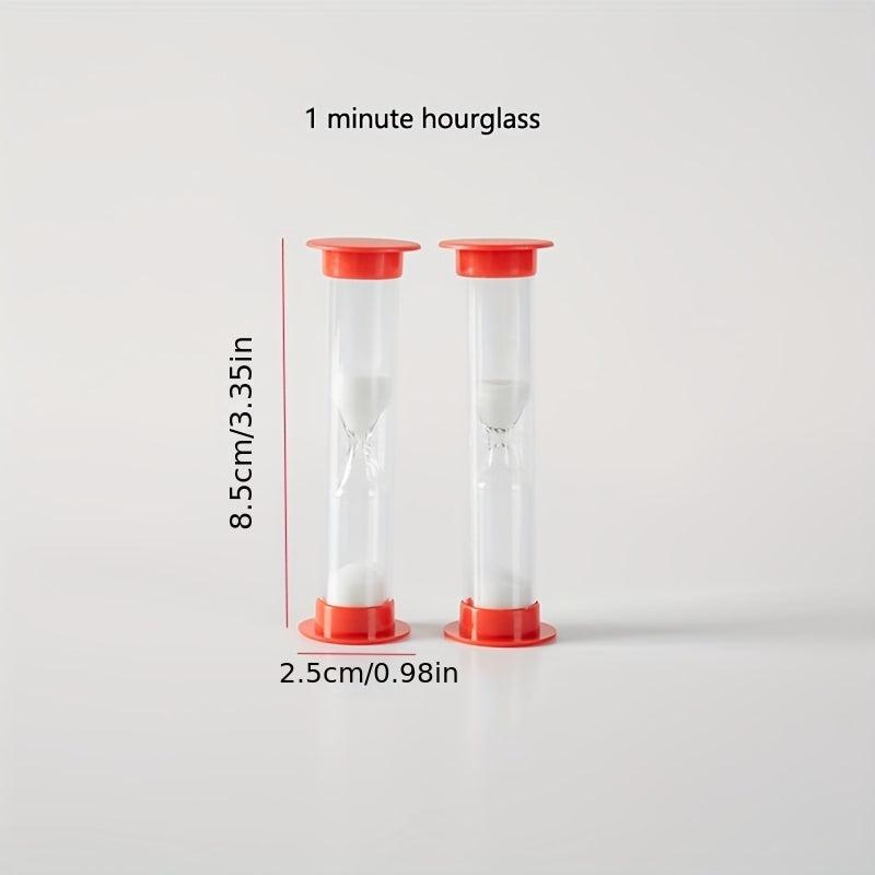 Cartoon Hourglass Timer 1-2 Minutes Anti-fall Learning Creative Ornaments