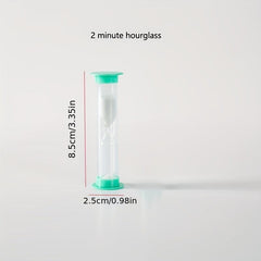 Cartoon Hourglass Timer 1-2 Minutes Anti-fall Learning Creative Ornaments