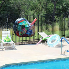 Pool Float Organizer Storage Bag, Functional Pool Storage for Floats Balls Infla