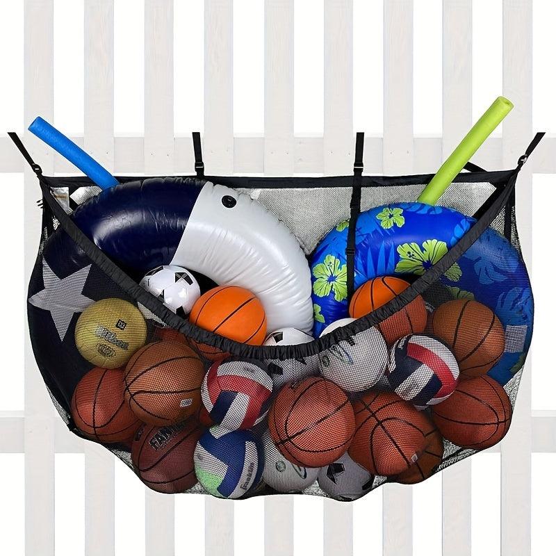 Pool Float Organizer Storage Bag, Functional Pool Storage for Floats Balls Infla