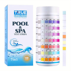 100pcs Pool & Spa Test Strips 7 Way Test Kit Accurate Hot Tub Test Strips