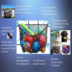 Pool Floating Organizer Storage Bag Outdoor Large Capacity Beach Storage Mesh