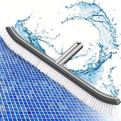 1pc Pool Wall & Tile Brush Aluminum Back Cleaning Brush Head Nylon Bristles