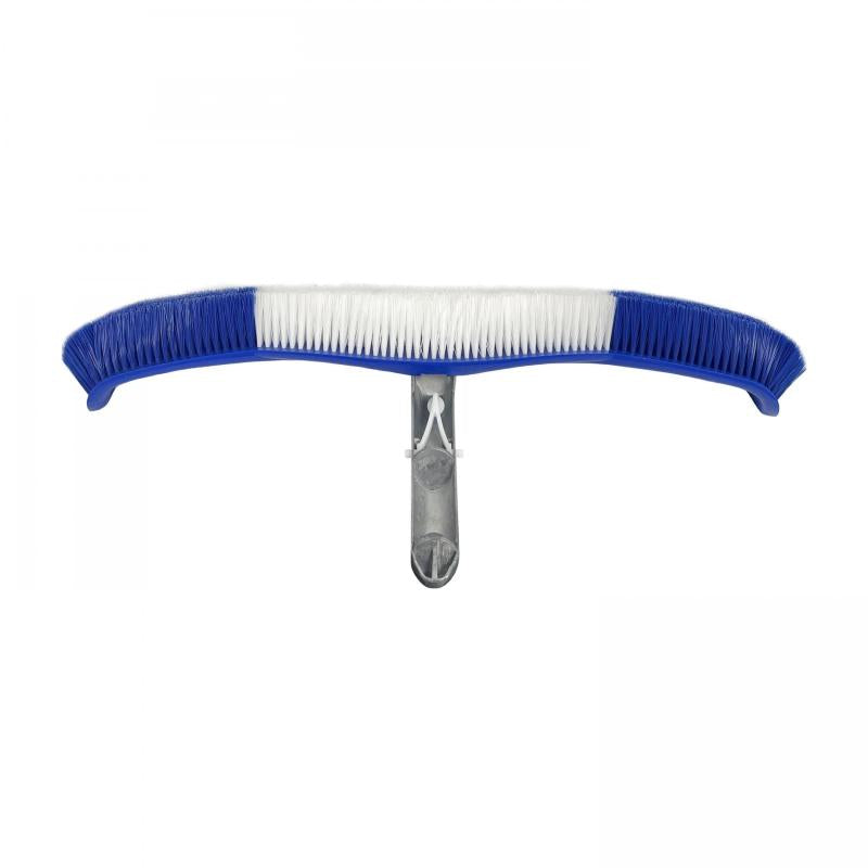 Flexible Bristle Brush Aluminum Handle Clean Pool Walls Tile Floors