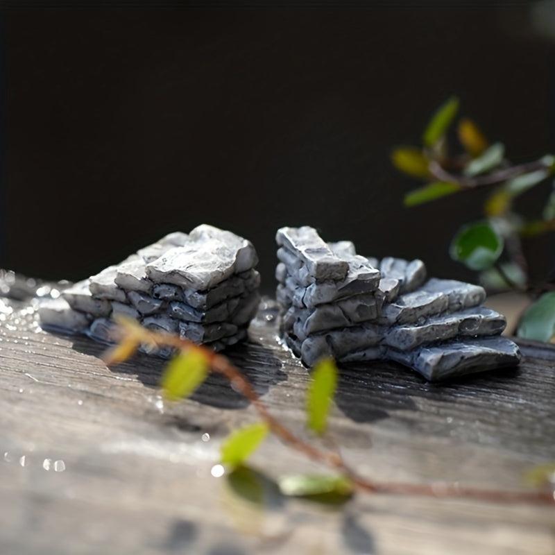 Mini Stone Steps Road Staircase Figurine Craft DIY Fairy Garden Accessories