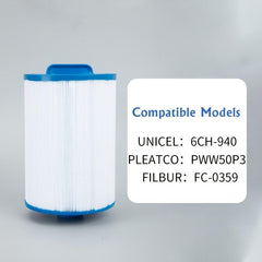 1pc Pool & Spa Filter Replaces Hot Tub Elements Filt