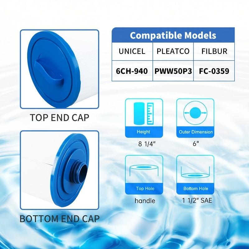 1pc Pool & Spa Filter Replaces Hot Tub Elements Filt