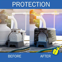 Adjustable ABS Pool Pump Cover Protects Motor from UV & Rusting