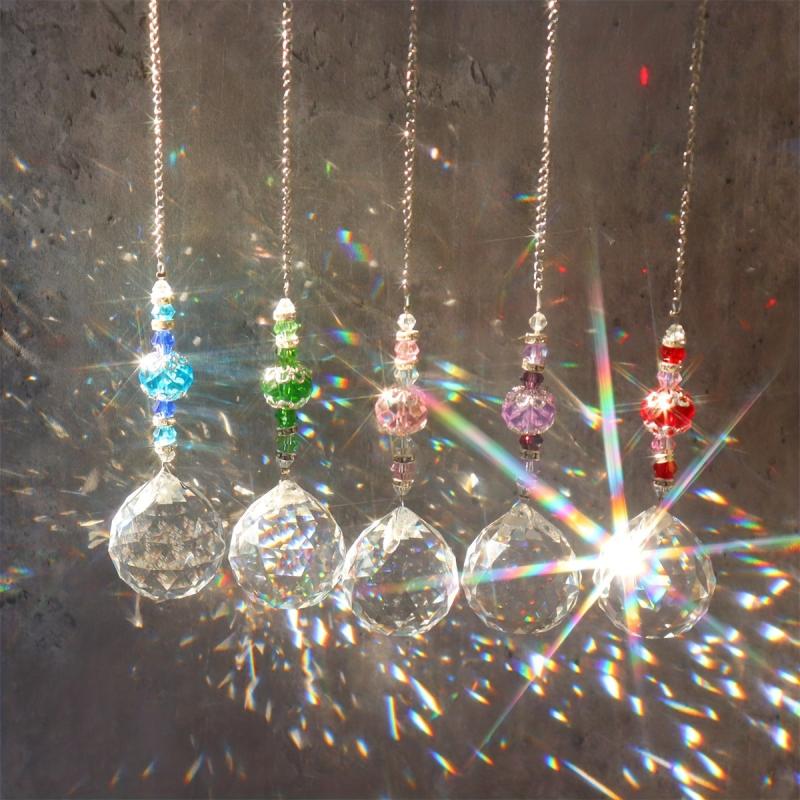 Rainbow Crystal Chandelier for Home/Garden