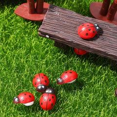 Set of 50 Cute Ladybug Ornaments for Charming Home Decor