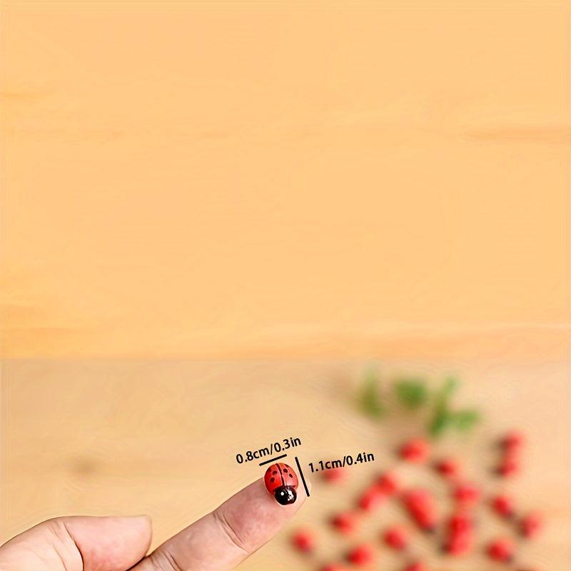 Set of 50 Cute Ladybug Ornaments for Charming Home Decor